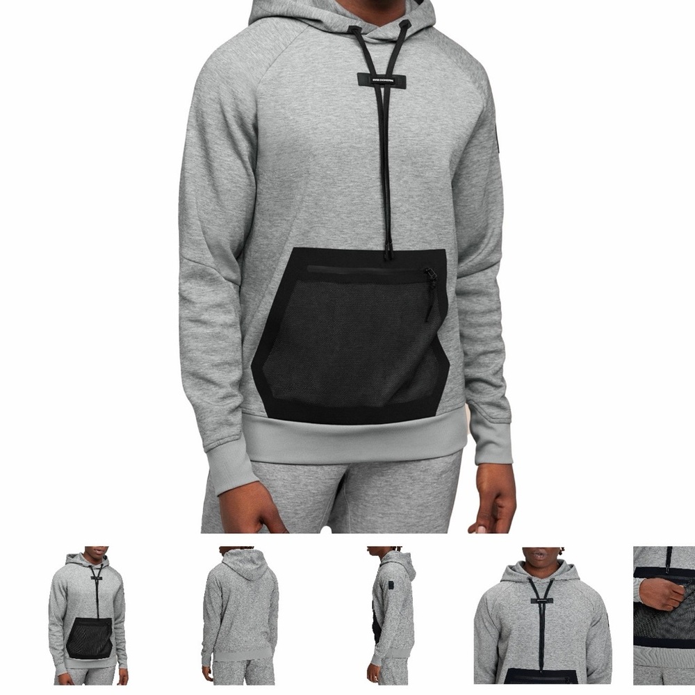 On Running Gray and Black Hoodie